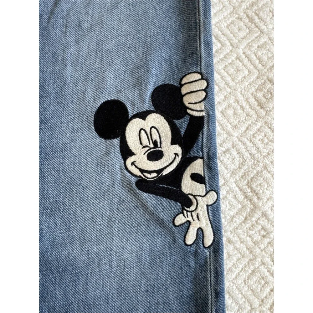 Girl's 2017 Gap Disney Girlfriend Jeans Mickey Minnie Mouse Size 14
